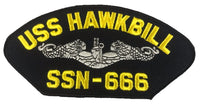 USS Hawkbill SSN-666 Ship Patch - Great Color - Veteran Owned Business - HATNPATCH