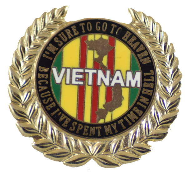 Vietnam Wreath Pin - HATNPATCH