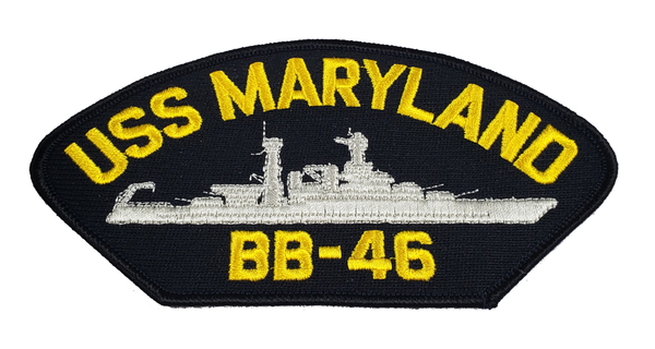 USS MARYLAND BB-46 Ship Patch - Great Color - Veteran Owned Business - HATNPATCH