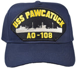 USS PAWCATUCK AO-109 Ship HAT - Navy Blue - HATNPATCH