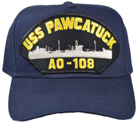 USS PAWCATUCK AO-109 Ship HAT - Navy Blue - HATNPATCH