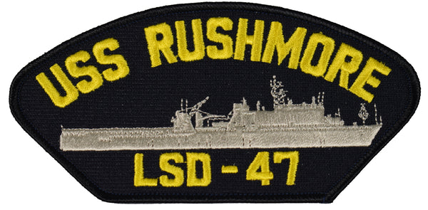 USS RUSHMORE LSD-47 SHIP PATCH - GREAT COLOR - Veteran Owned Business - HATNPATCH