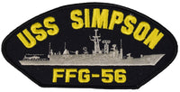 USS SIMPSON FFG-56 SHIP PATCH - GREAT COLOR - Veteran Owned Business - HATNPATCH