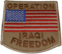 OPERATION IRAQI FREEDOM FLAG PATCH - HATNPATCH
