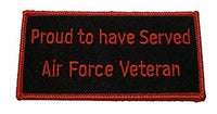 USAF PROUD TO HAVE SERVED AIR FORCE VETERAN PATCH SERVICE PRIDE AIRMAN - HATNPATCH