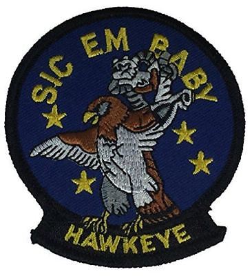 USN NAVY VAW-116 SQUADRON SIC EM BABY HAWKEYE PATCH E-2C SUN KINGS VETERAN - HATNPATCH