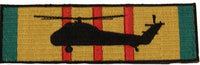 UH-34D SILHOUETTE ON VIETNAM SERVICE RIBBON PATCH ARMY NAVY MARINE CORPS - HATNPATCH