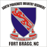 508th Infantry Regiment Decal - HATNPATCH