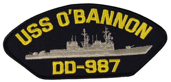 USS O'BANNON DD-987 SHIP PATCH - GREAT COLOR - Veteran Owned Business - HATNPATCH