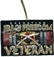 OPERATION IRAQI FREEDOM VETERAN Double-Sided Patch Ornament - HATNPATCH