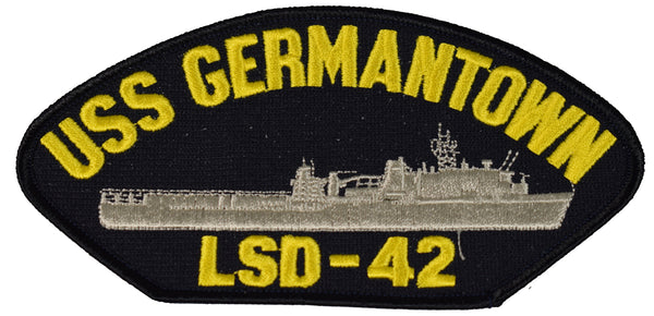USS GERMANTOWN LSD-42 SHIP PATCH - GREAT COLOR - Veteran Owned Business - HATNPATCH
