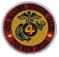 USMC FOURTH 4TH MARINE DIVISION MARDIV PATCH THE NEW BREED RESERVE MARFORRES - HATNPATCH