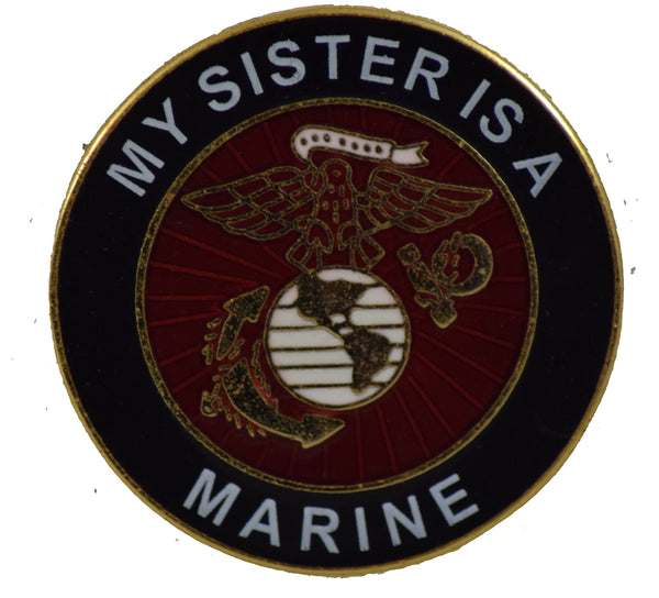 MY SISTER IS A MARINE HAT PIN - HATNPATCH