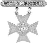 USMC PISTOL SHARPSHOOTER BADGE HAT PIN - HATNPATCH