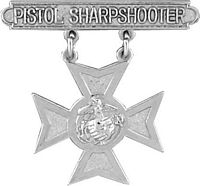 USMC PISTOL SHARPSHOOTER BADGE HAT PIN - HATNPATCH