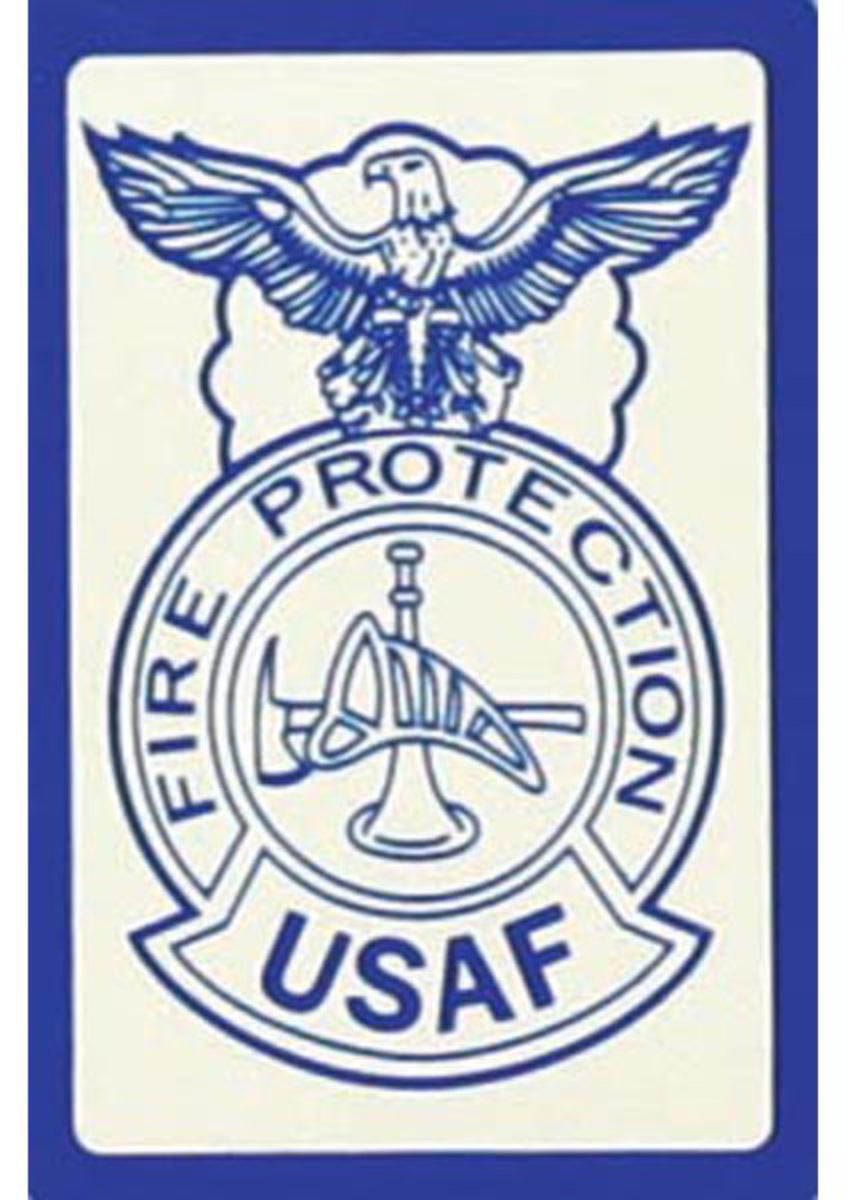 USAF Fire Protection Small Sticker | HATNPATCH