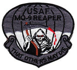 USAF AIR FORCE MQ-9 REAPER PATCH UAV UNMANNED AERIAL VEHICLE UAS HOOK AND LOOP - HATNPATCH