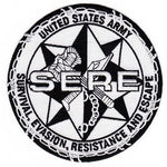 US ARMY SERE SCHOOL PATCH SURVIVAL EVASION RESISTANCE AND ESCAPE RUCKER BRAGG - HATNPATCH