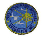 PUGET SOUND NAVAL SHIPYARD BREMERTON ROUND PSNS PATCH - Color - Veteran Owned Business. - HATNPATCH