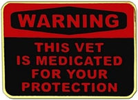 WARNING THIS VET IS MEDICATED FOR YOUR PROTECTION-PIN- - HATNPATCH