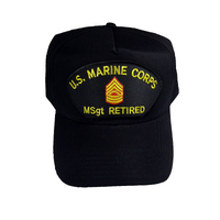 USMC MARINE CORPS MSGT MASTER SERGEANT E8 RETIRED HAT TOP NCO NON COMMISSIONED - HATNPATCH