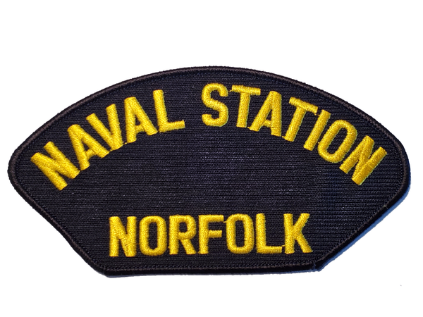 Naval Station Norfolk Patch - Great Color - Veteran Owned Business - HATNPATCH