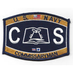 USN NAVY CS COMMISSARY MAN MOS RATING PATCH SAILOR VETERAN - HATNPATCH