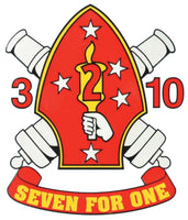 Seven For One 2nd Marine Decal - HATNPATCH