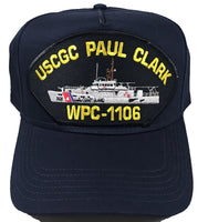 USCGC PAUL CLARK WPC-1106 SHIP HAT - NAVY BLUE - Veteran Owned Business - HATNPATCH