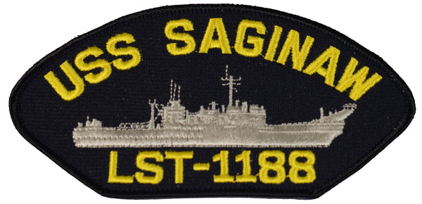 USS SAGINAW LST-1188 SHIP PATCH - GREAT COLOR - Veteran Owned Business - HATNPATCH