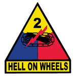 2nd Armored Division Decal - HATNPATCH