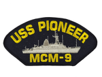 USS Pioneer MCM-9 Ship Patch - Great Color - Veteran Owned Business - HATNPATCH