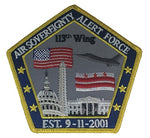 AIR SOVEREIGNTY ALERT FORCE 113TH WING EST. 9-11-2001 PENTAGON SHAPE WITH DC SKYLINE PATCH - COLOR - Veteran Owned Business - HATNPATCH