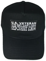 U.S. VETERAN I DID AND OTHERS DIDN'T HAT - HATNPATCH