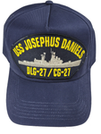 USS JOSEPHUS Daniels DLG-27/CG-27 Ship HAT - Navy Blue - Veteran Owned Business - HATNPATCH