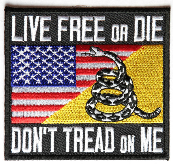 LIVE FREE OR DIE DON'T TREAD ON ME PATCH - HATNPATCH