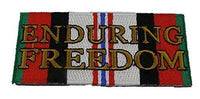 ENDURING FREEDOM SERVICE CAMPAIGN RIBBON PATCH OPERATION OEF AFGHANISTAN VETERAN - HATNPATCH