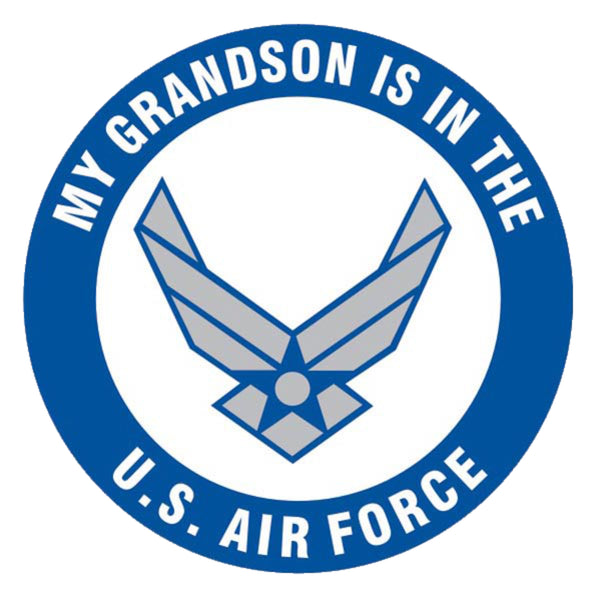 My Grandson is in the Air Force New Logo Decal - HATNPATCH