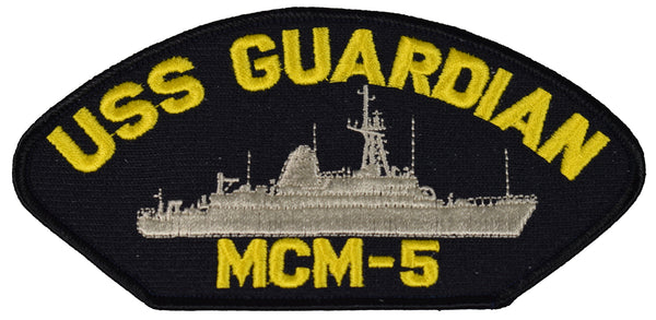 USS GUARDIAN MCM-5 SHIP PATCH - GREAT COLOR - Veteran Owned Business - HATNPATCH