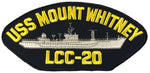 USS MOUNT WHITNEY LCC-20 SHIP PATCH - GREAT COLOR - Veteran Owned Business - HATNPATCH