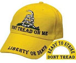 Don't Tread On Me Liberty or Death Hat - Veteran Owned Business - HATNPATCH