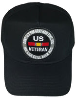 DON'T LET THE GRAY HAIR FOOL YOU W/ NATIONAL DEFENSE HAT - HATNPATCH