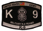 United States ARMY Military K-9 Teams MOS Patch - HATNPATCH