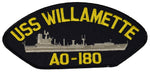 USS WILLAMETTE AO-180 SHIP PATCH - GREAT COLOR - Veteran Owned Business - HATNPATCH