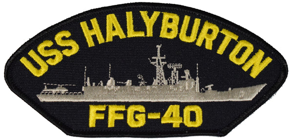 USS HALYBURTON FFG-40 SHIP PATCH - GREAT COLOR - Veteran Owned Business - HATNPATCH