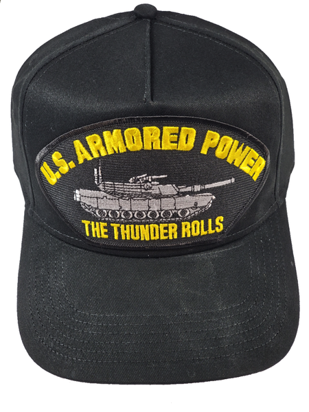 U.S. Armored Power The Thunder Rolls HAT - Black - Veteran Owned Business - HATNPATCH