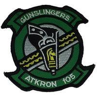 US NAVY ATKRON 105 "GUNSLINGERS" SQUADRON PATCH - Color - Veteran Owned Business - HATNPATCH