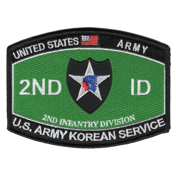 US ARMY 2ND INFANTRY DIVISION ID KOREAN SERVICE PATCH INDIANHEAD SECOND TO NONE - HATNPATCH