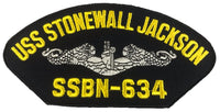 USS Stonewall Jackson SSBN-634 Ship Patch - Great Color - Veteran Owned Business - HATNPATCH