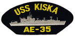 USS KISKA AE-35 Ship Patch - Great Color - Veteran Owned Business - HATNPATCH